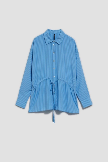 Koszula w paski błękitna