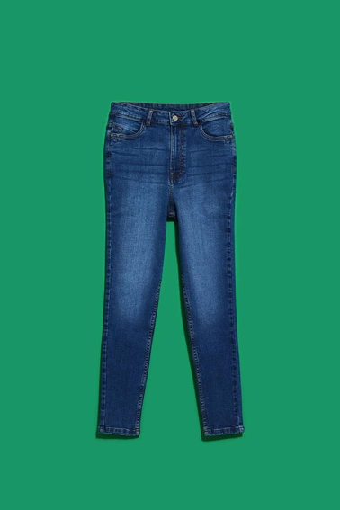 Jeansy skinny z wysokim stanem