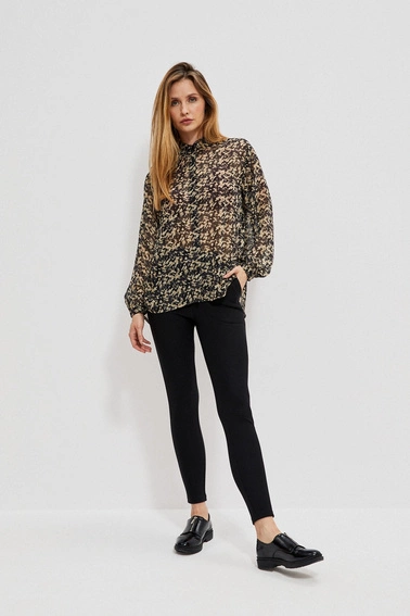 Legginsy z błyszczącym pasem