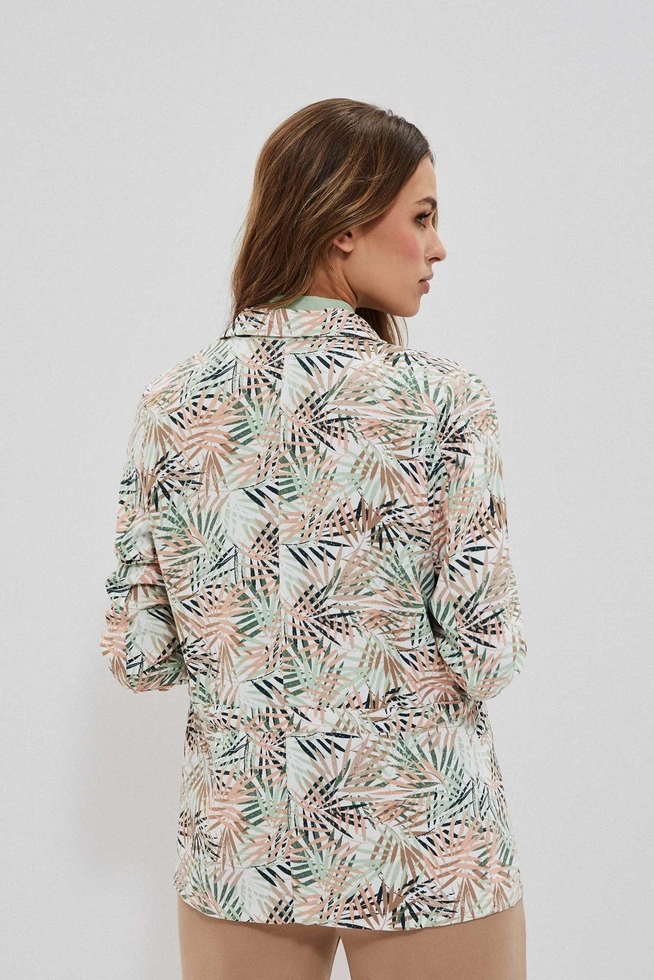 Marynarka w tropikalny wzór