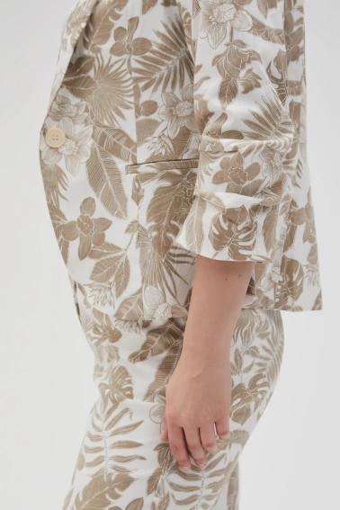 Marynarka z wzorem beżowa