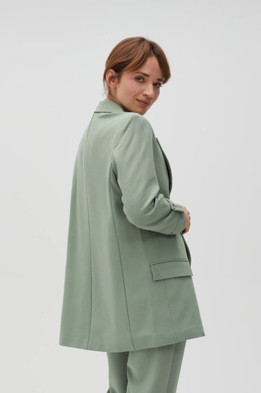 Marynarka z podwijanymi rękawami oliwkowa