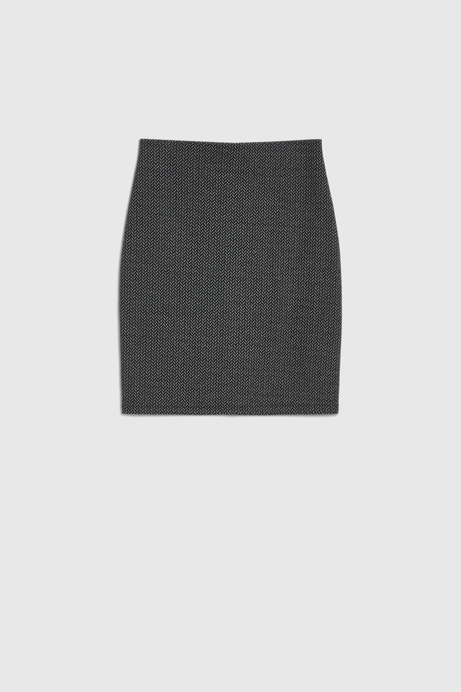 Ołókowa spódnica grafitowa