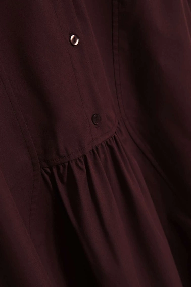 Koszulowa sukienka brązowa