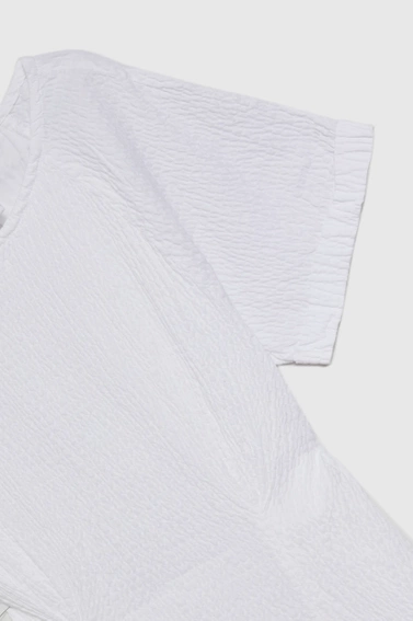 Bawełniana sukienka z odkrytymi plecami biała 