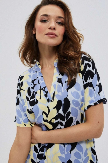 Sukienka z wiskozy z wiązaniem