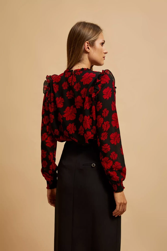 Koszula w kwiatowy wzór