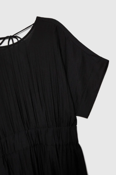 Wiskozowa sukienka czarna