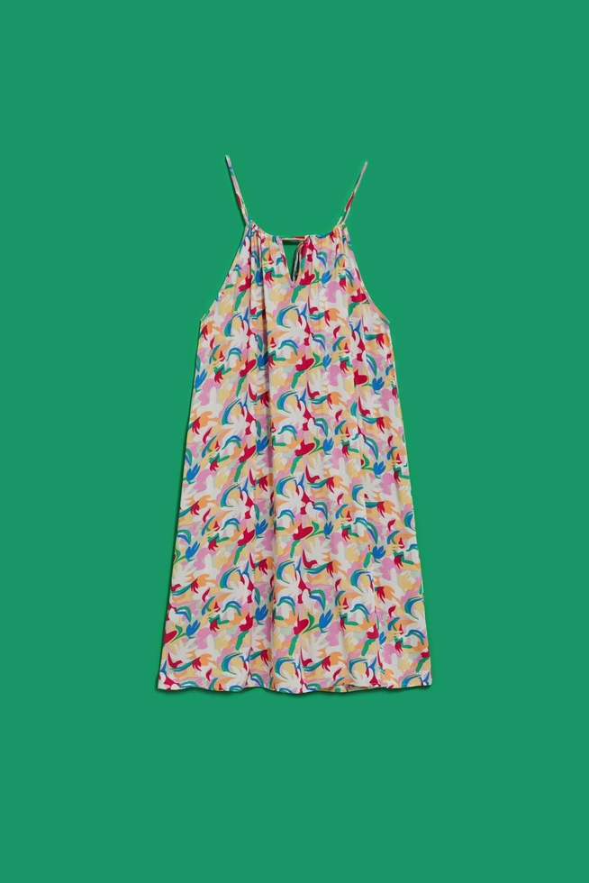 Wzorzysta sukienka na ramiączka