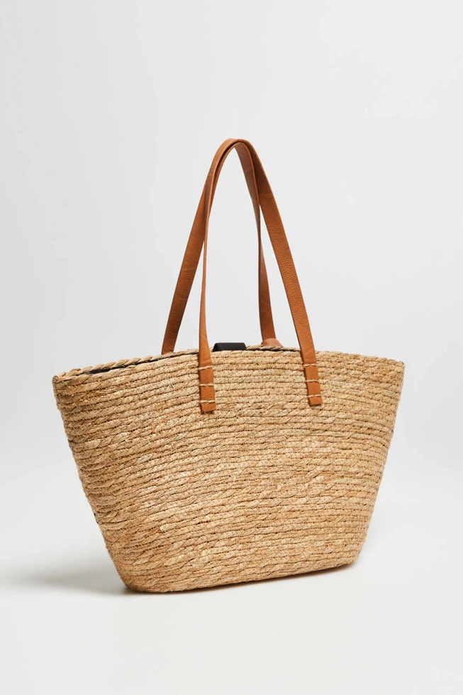 Duża torba na ramię brązowa