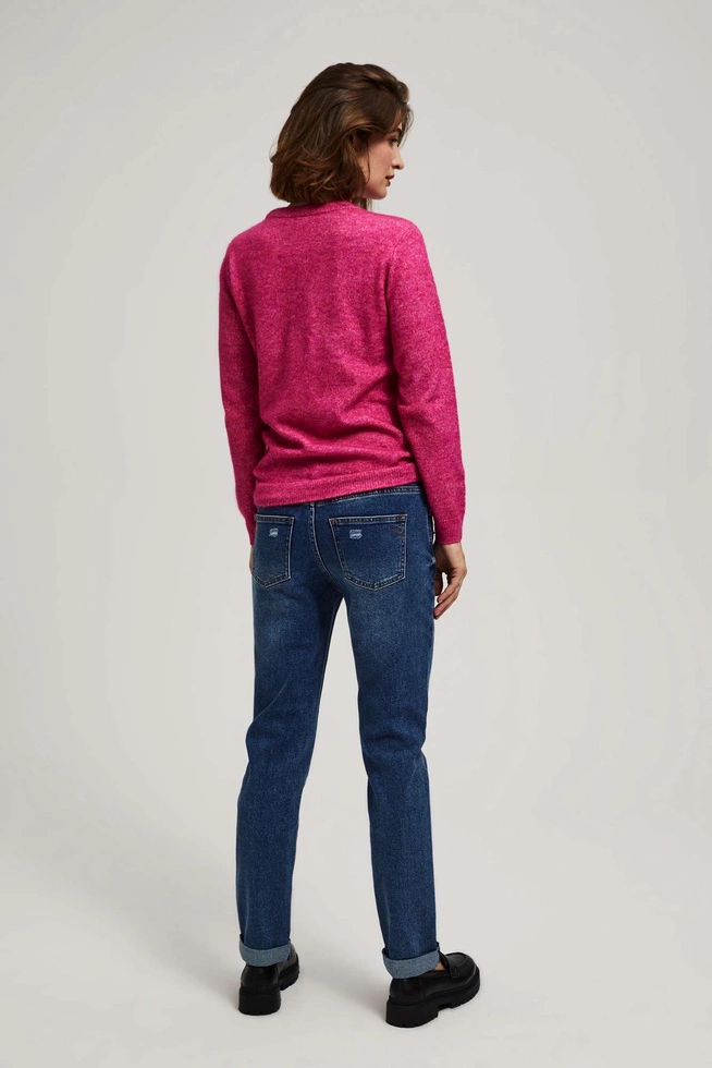 Jeansy boyfriend granatowe