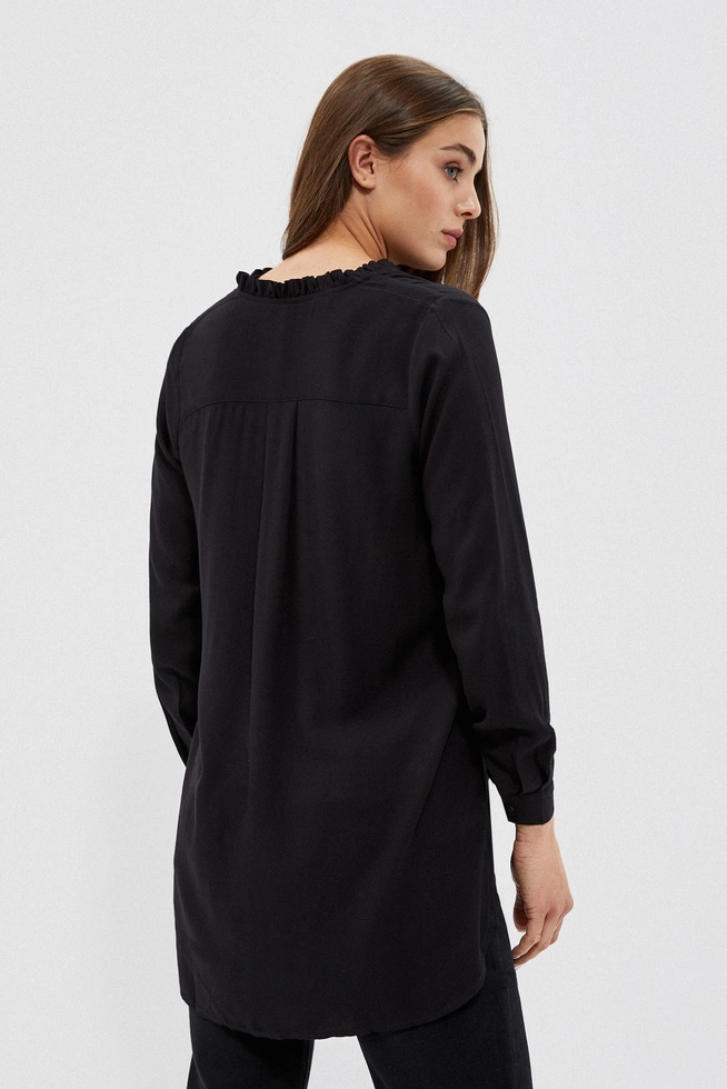 Gładka koszula zapinana na guziki