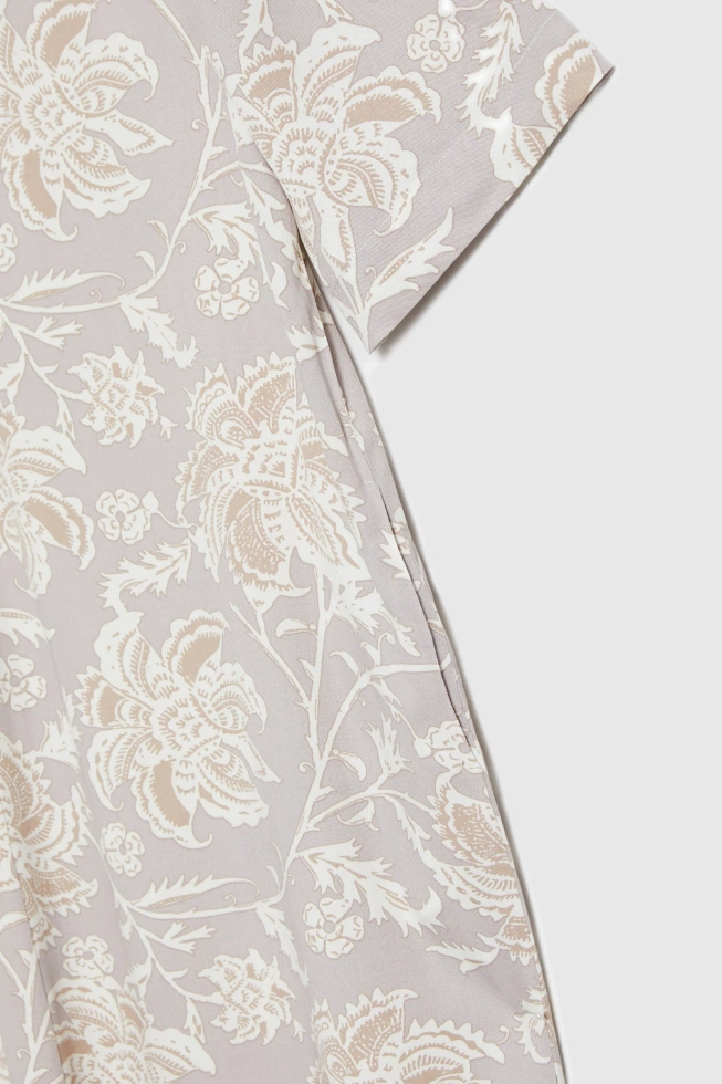 Wiskozowa sukienka z paskiem różowa