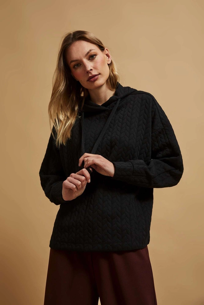 Bluza z kapturem czarna