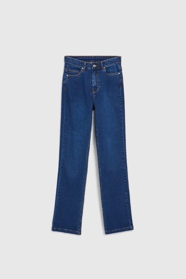 Jeansy z prostą nogawką niebieskie