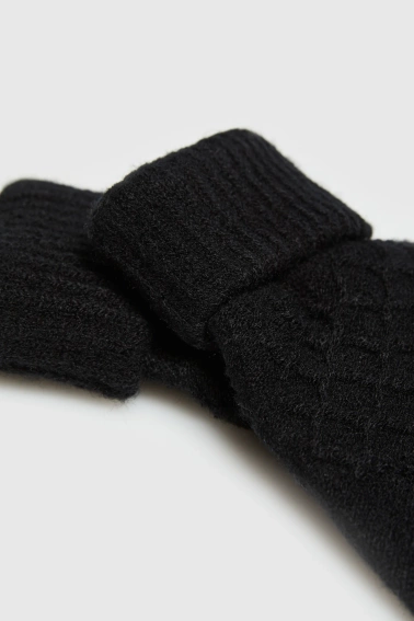 Rękawiczki dzianinowe czarne