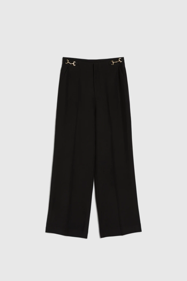 Spodnie z szerokimi nogawkami czarne