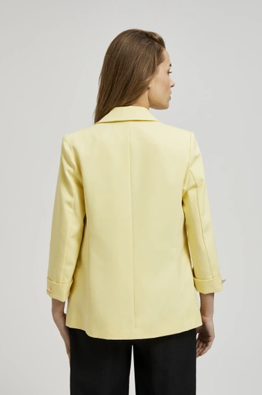 Marynarka z rękawami 3/4 żółta