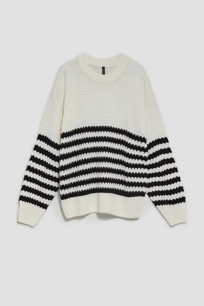 Czarno-biały sweter