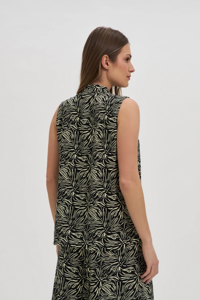 Koszula z wiskozy czarna