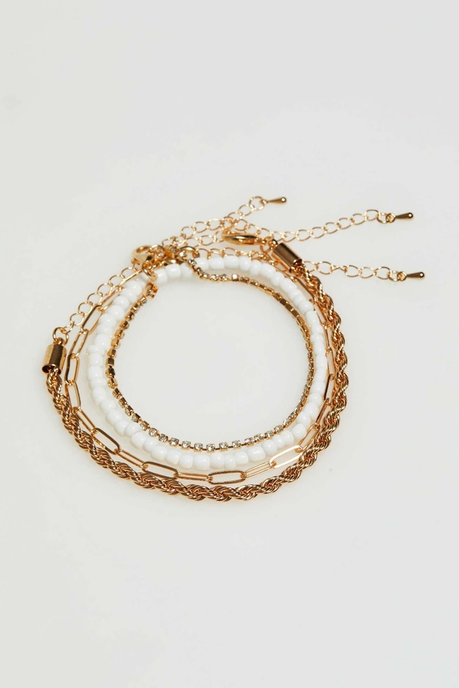 Zestaw 4 eleganckich bransoletek