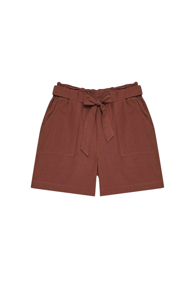 Gładkie szorty z bawełny