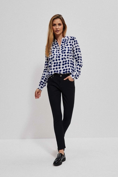 Jeansy push up grafitowe