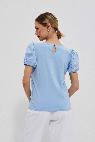 Bawełniana bluzka z bufkami