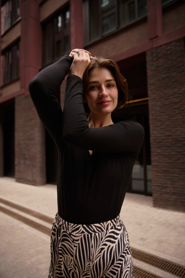 Bawełniana bluzka czarna