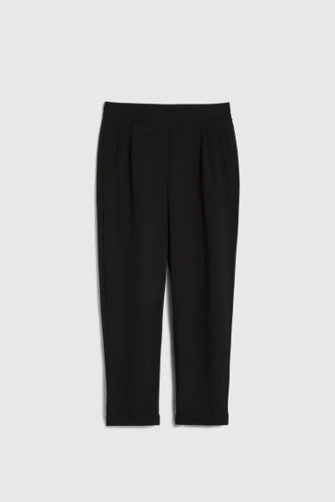 Spodnie z prostymi nogawkami czarne