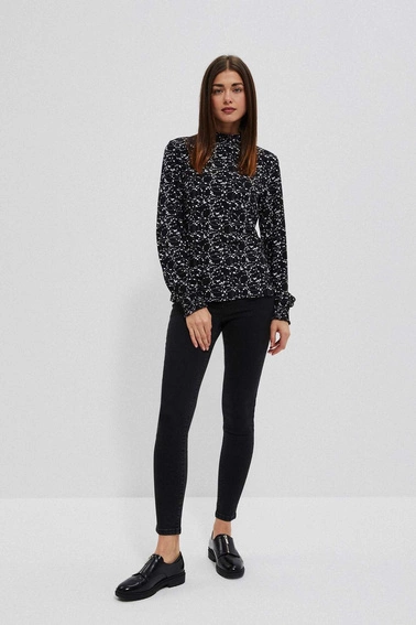 Jeansy z wysokim stanem czarne