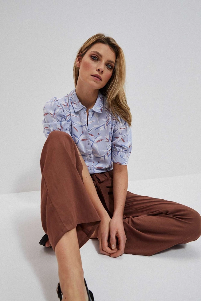 Szerokie spodnie z wiskozy