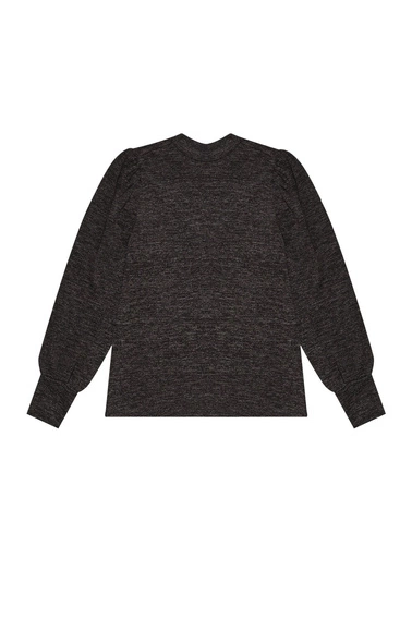 Melanżowa bluza z bufkami grafitowa