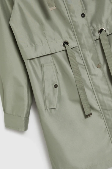 Parka z katurem oliwkowa 