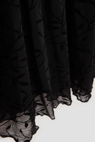 Koszula z bufiastymi rękawami czarna