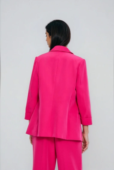 Marynarka z rękawami 3/4 fuksjowa 