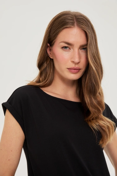 Bawełniany t-shirt czarny