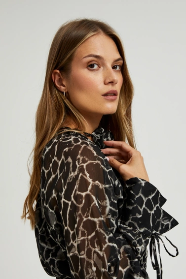 Rozkloszowana sukienka maxi czarna