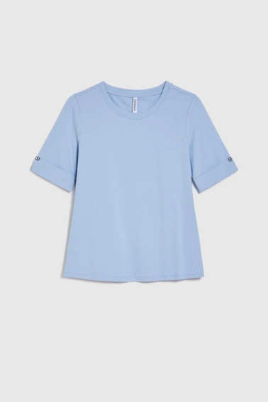 Bawełniana bluzka błękitna