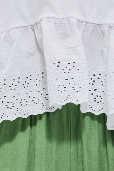 Bawełniana bluzka z falbaną