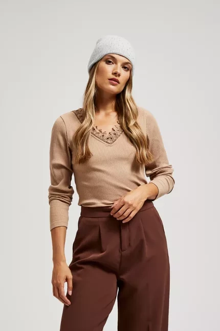 Dzianinowa czapka szara