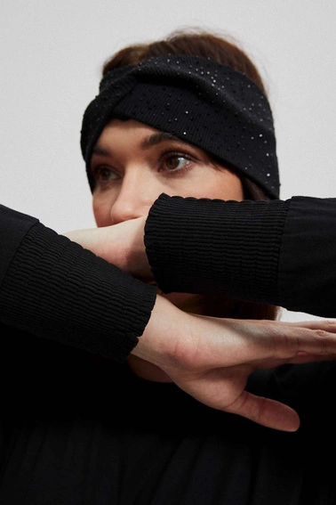 Bawełniana bluzka z bufiastymi rękawami