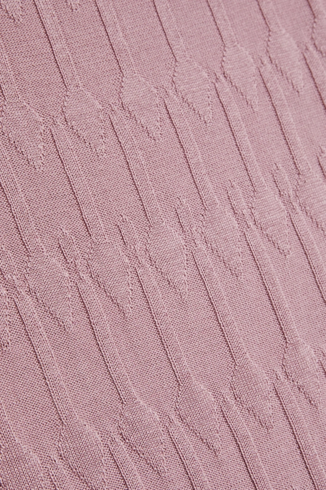 Sweter z krótkimi rękawami różowy