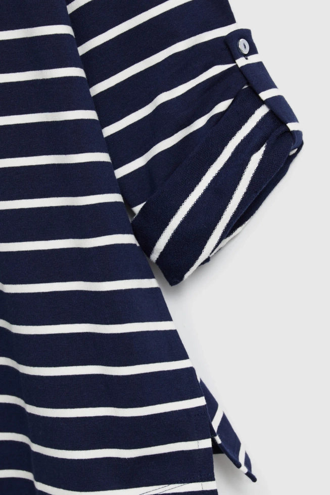 Bluza w paski granatowa