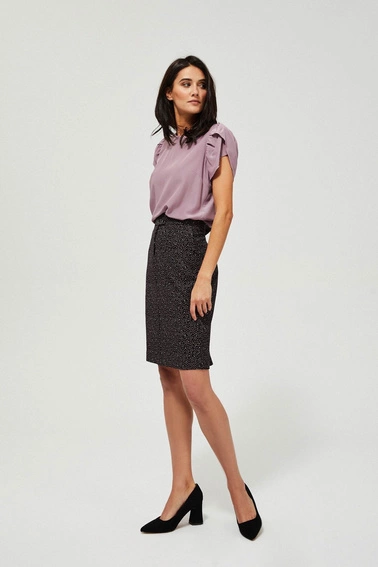 Wzorzysta spódnica czarna