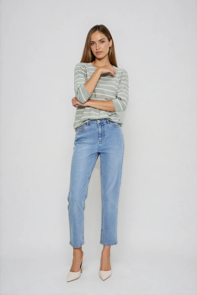 Jeansy z prostą nogawką niebieskie