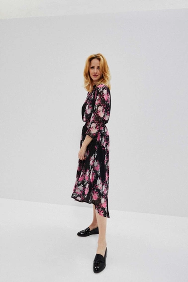 Szyfonowa sukienka z nadrukiem