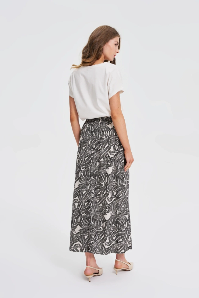 Spódnica z wiskozy czarna