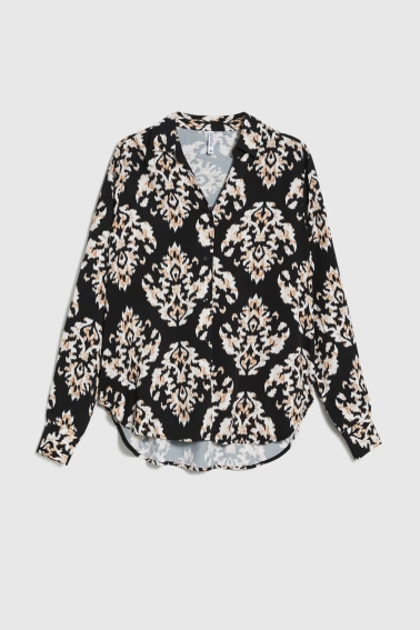 Wiskozowa koszula czarna