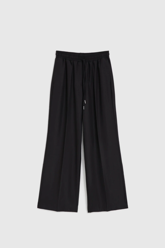 Spodnie z szerokimi nogawkami czarne